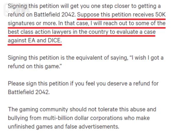 Battlefield 2042's refund petition has attracted nearly 190,000 signatures